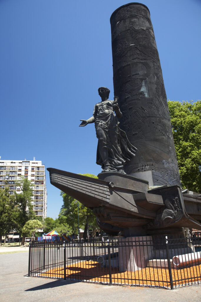 Argentina, Buenos Aires Province, Buenos Aires. Monument / sculpture in the Plarque Lezama.