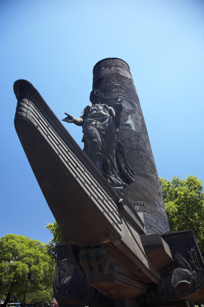 Argentina, Buenos Aires Province, Buenos Aires. Monument / sculpture in the Plarque Lezama.