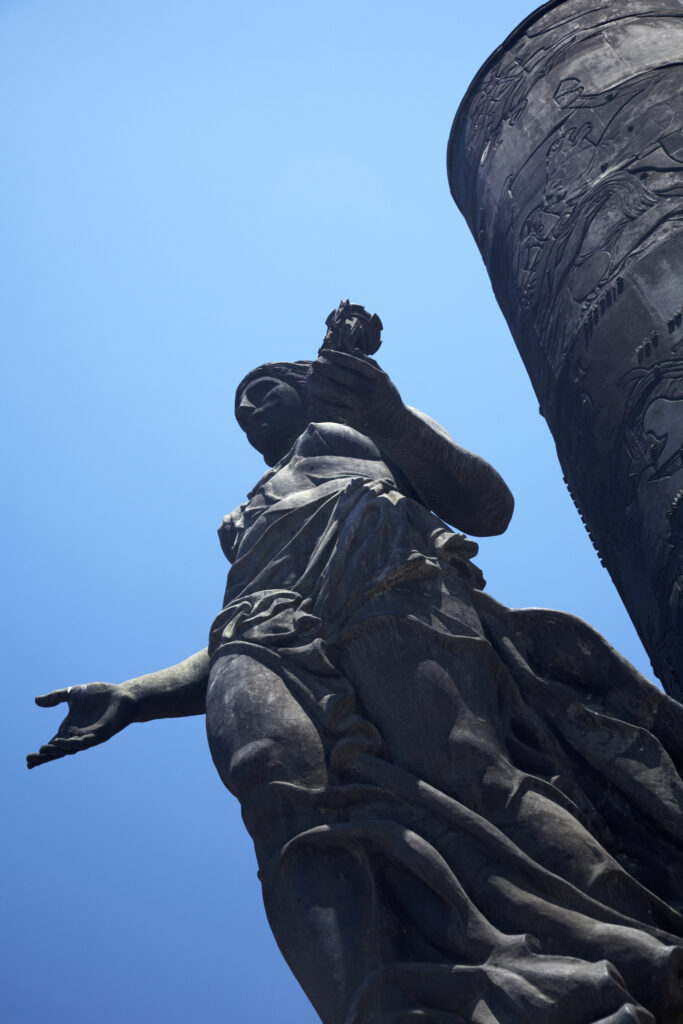 Argentina, Buenos Aires Province, Buenos Aires. Monument / sculpture in the Plarque Lezama.