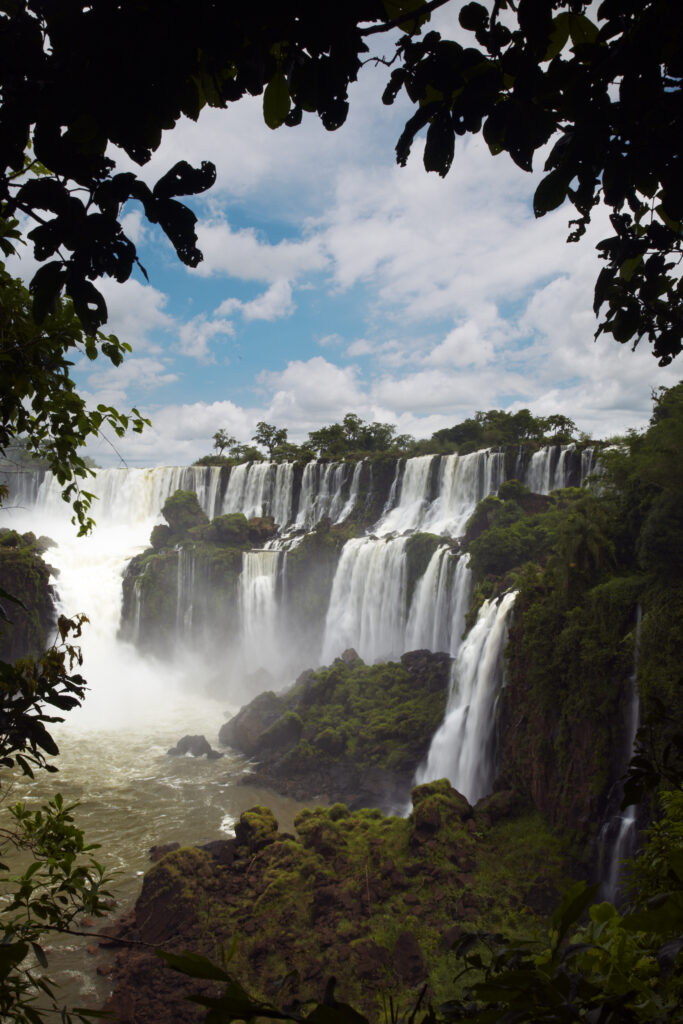 Argentina, Misiones, Iguazu National Park. The impressive Iguazu waterfalls - A world heritage site.