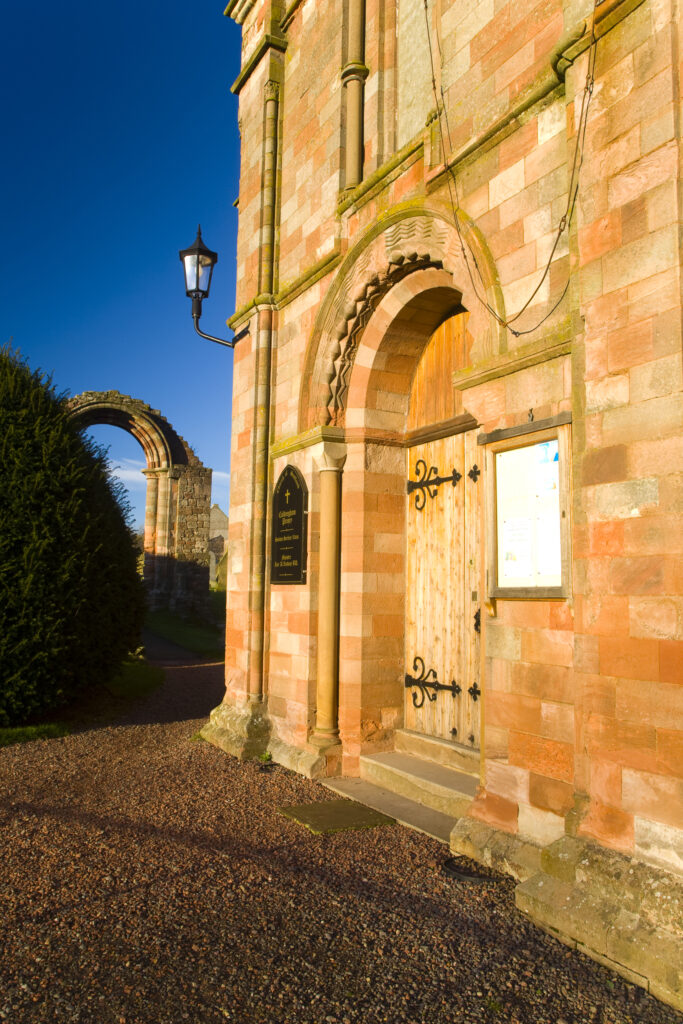 Scotland, Scottish Borders, Coldingham. Coldingham Priory, in the historic town of Coldingham.
