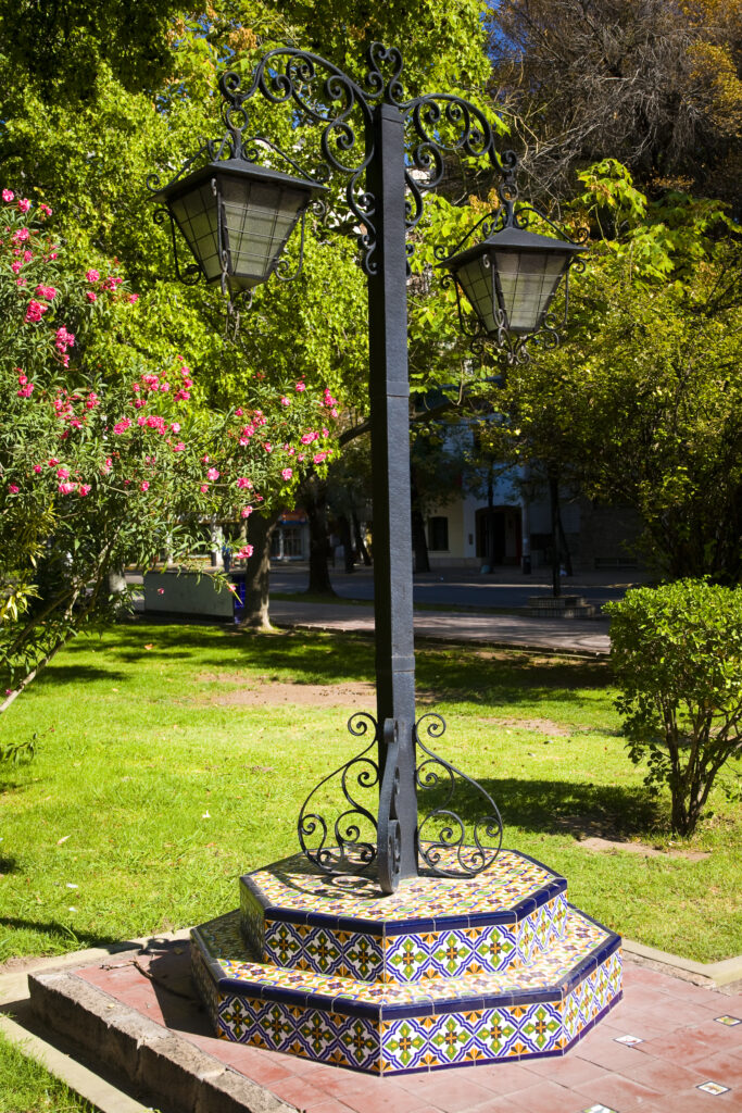Argentina, Mendoza Province, Mendoza City. Plaza España in Mendoza City.
