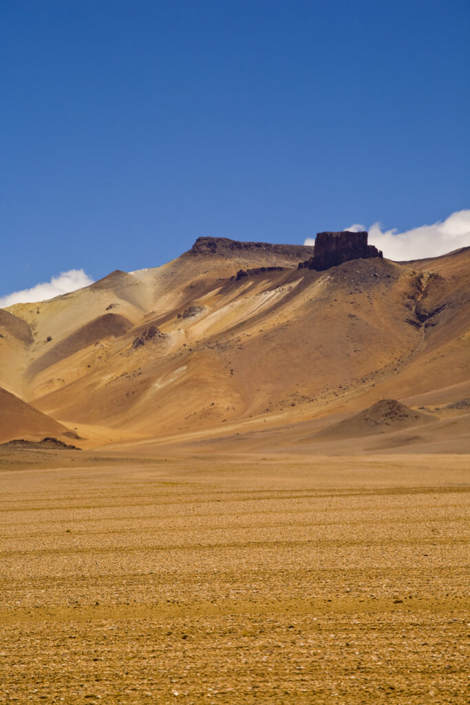 Bolivia, Southern Altiplano, Painted Desert - A landscape that could have inspired Salvador Dhali in the Bolivian Southern Altiplano.