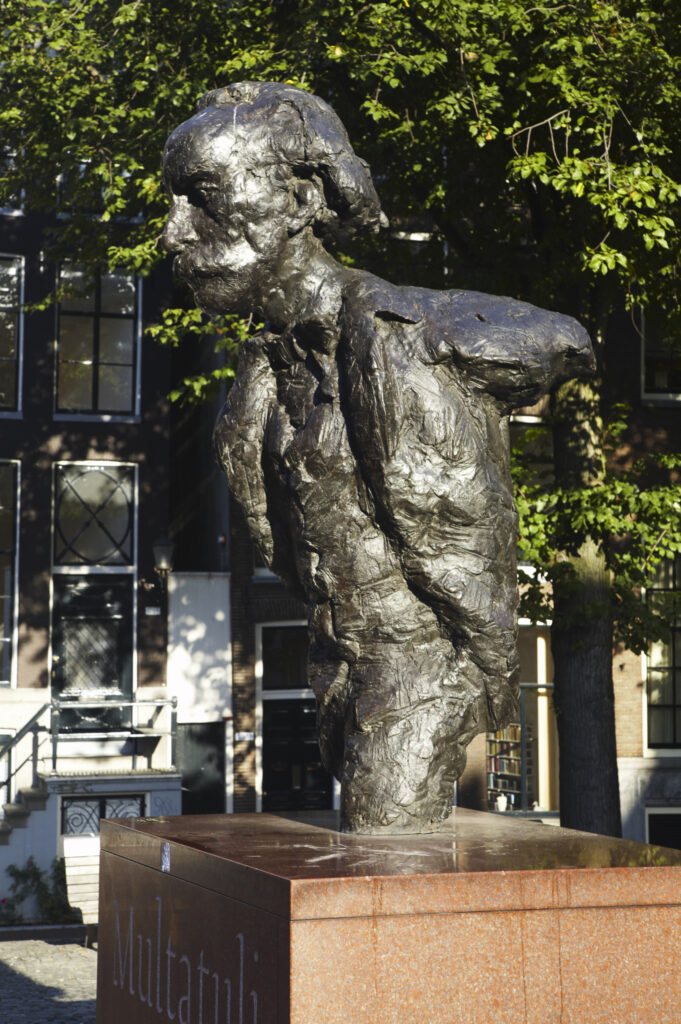 Netherlands, North Holland, Amsterdam. Bust of famous Netherlands writer Multatuli situated in Amsterdam City.
