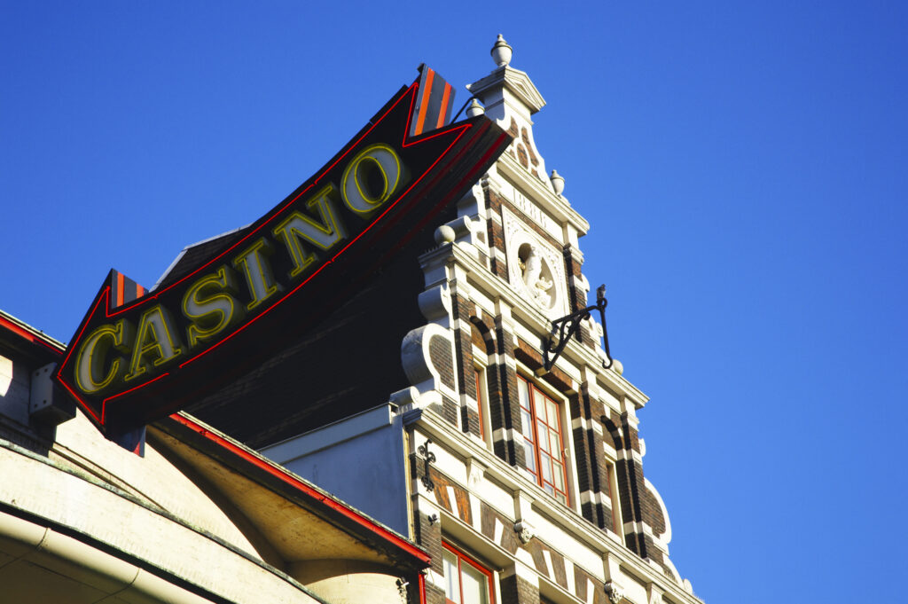Netherlands, North Holland, Amsterdam. Casino located five minutes from Central Station in the heart of Amsterdam City.
