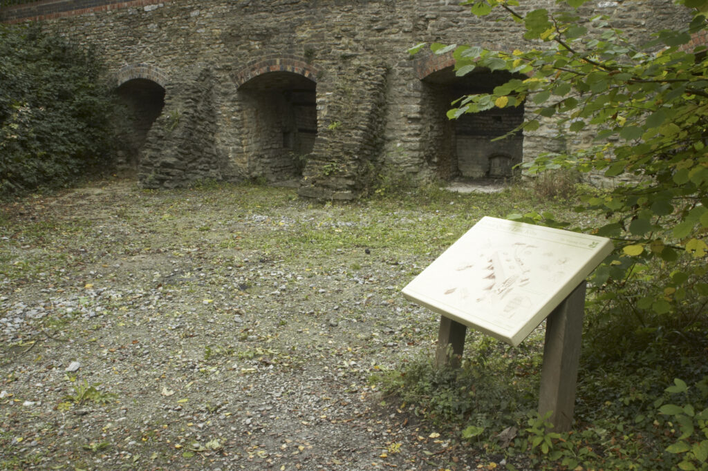 England, Shropshire, Wenlock Edge. Knowle Quarry Lime Kilns located in the National Trust area near Much Wenlock and the West Midlands.