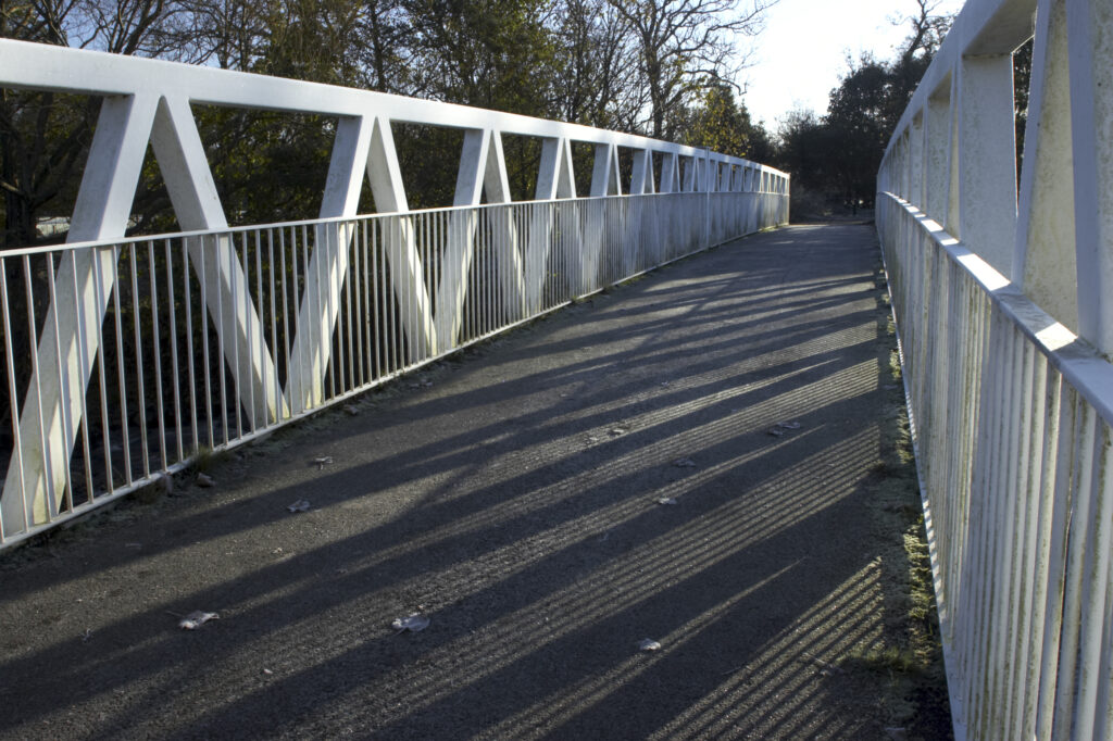 England, Cumbria, Dalston. Bridge crossing the river Caldrew near Dalston, on the Cumbria Way.