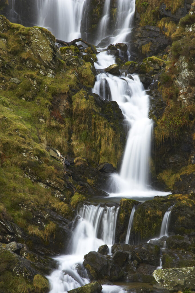 England, Cumbria, Yorkshire Dales National Park. The popular Cautley Spout waterfall, located near the town of Sedbergh and the Howgills.