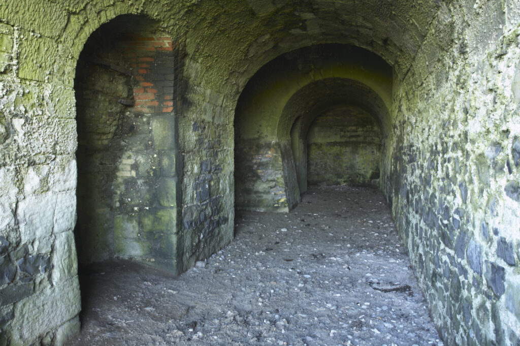 England, Northumberland, Lindisfarne / Holy Island. Lilm Kilns near to Lindisfarne Castle (National Trust) located upon Holy Island, part of the Northumberland Heritage Coast.