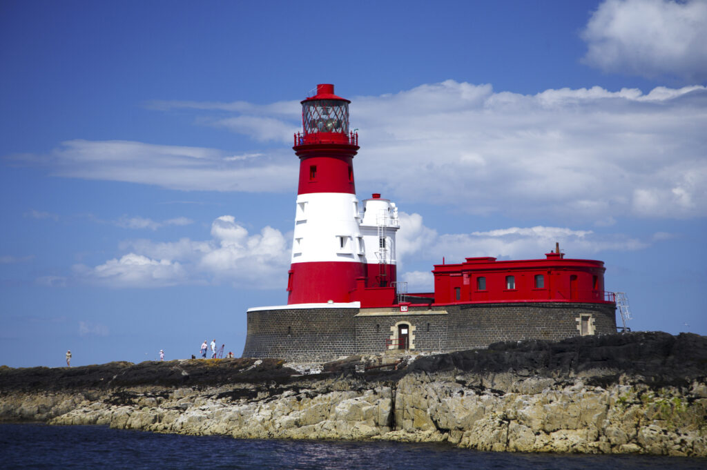 England Northumberland Farne Islands A lighthouse on the Farne Islands, part of the Northumberland Heritage Coast
