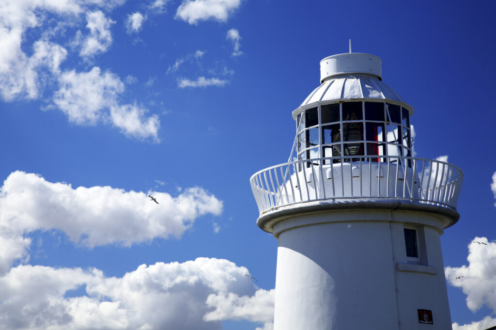 England Northumberland Farne Islands A lighthouse on the Farne Islands, part of the Northumberland Heritage Coast