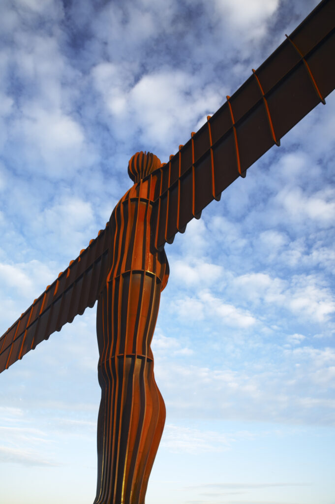 England, Tyne and Wear, Angel of the North. The Angel of the North statue near the cities of Gateshead and Newcastle Upon Tyne