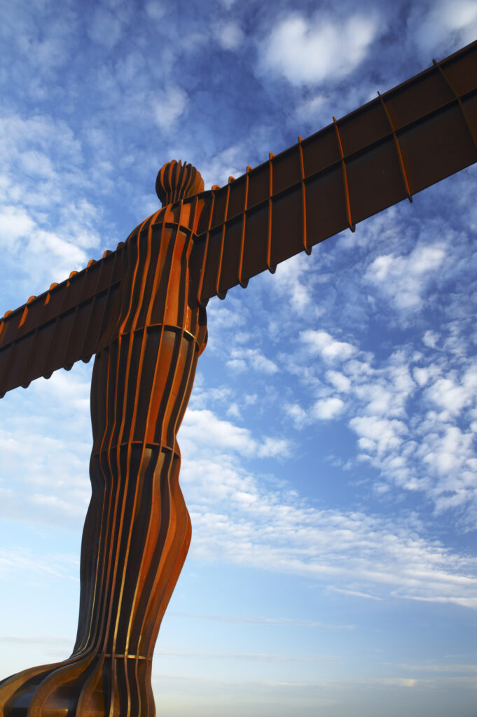 England, Tyne and Wear, Angel of the North. The Angel of the North statue near the cities of Gateshead and Newcastle Upon Tyne
