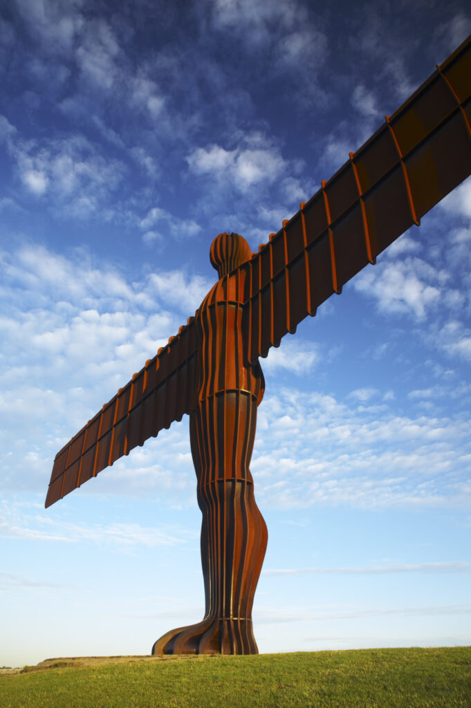 England, Tyne and Wear, Angel of the North. The Angel of the North statue near the cities of Gateshead and Newcastle Upon Tyne