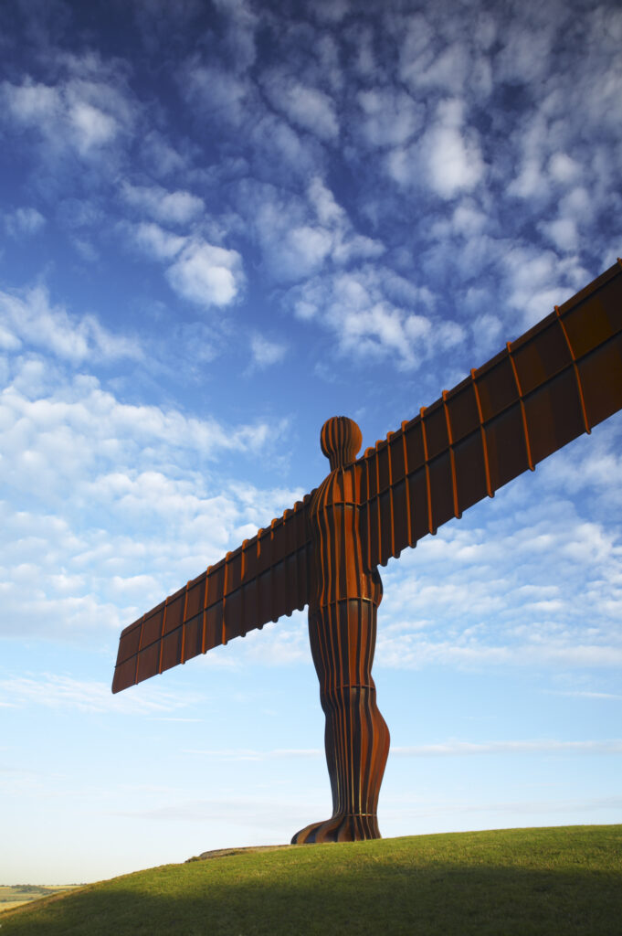 England, Tyne and Wear, Angel of the North. The Angel of the North statue near the cities of Gateshead and Newcastle Upon Tyne