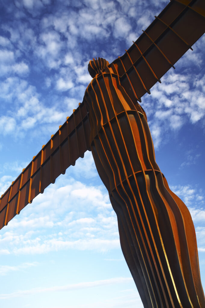 England, Tyne and Wear, Angel of the North. The Angel of the North statue near the cities of Gateshead and Newcastle Upon Tyne