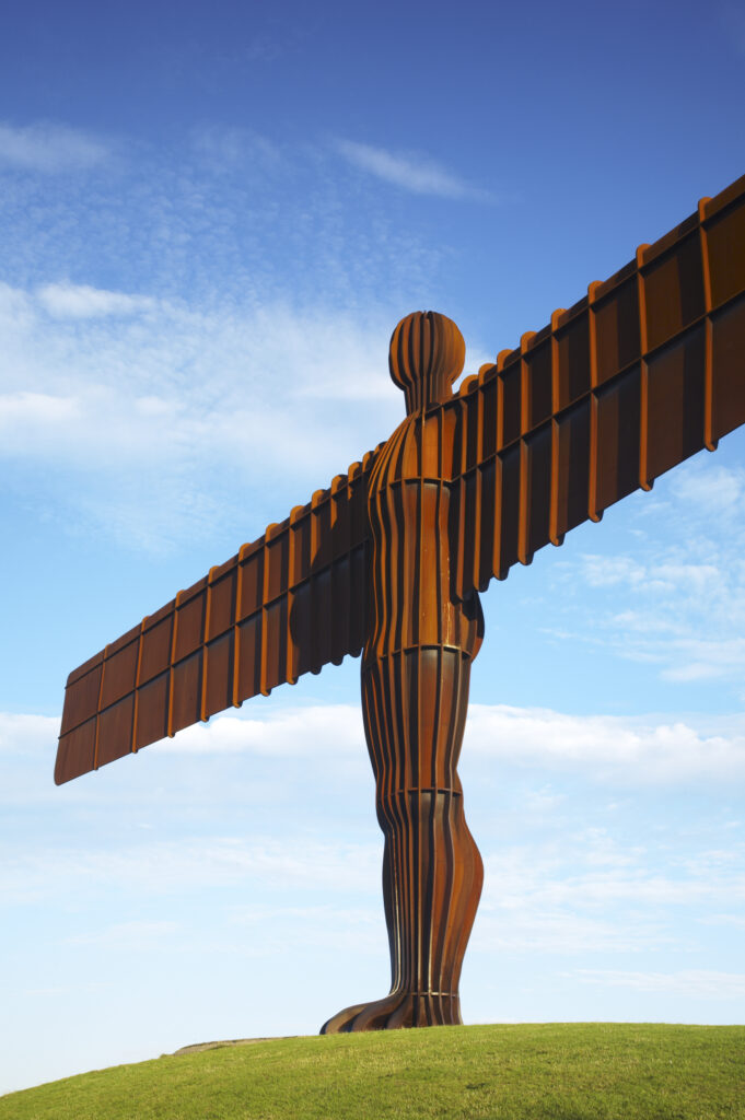 England, Tyne and Wear, Angel of the North. The Angel of the North statue near the cities of Gateshead and Newcastle Upon Tyne
