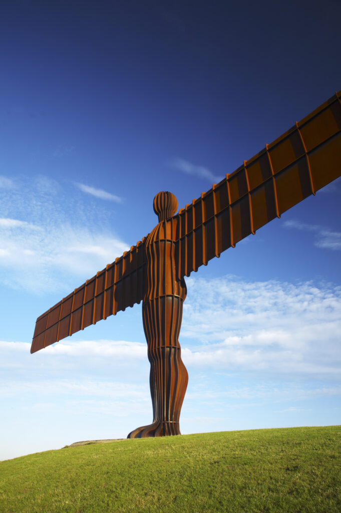 England, Tyne and Wear, Angel of the North. The Angel of the North statue near the cities of Gateshead and Newcastle Upon Tyne