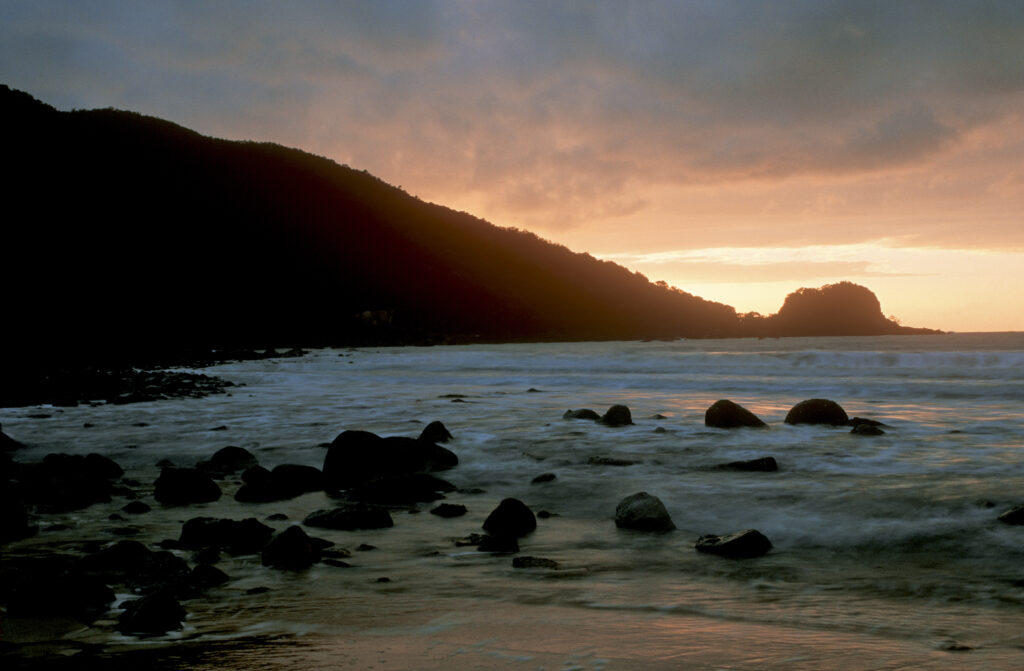 AUSTRALIA, Queensland, Hinchinbrook Island National Park. The pre dawn colours of the Sunken Reef Bay