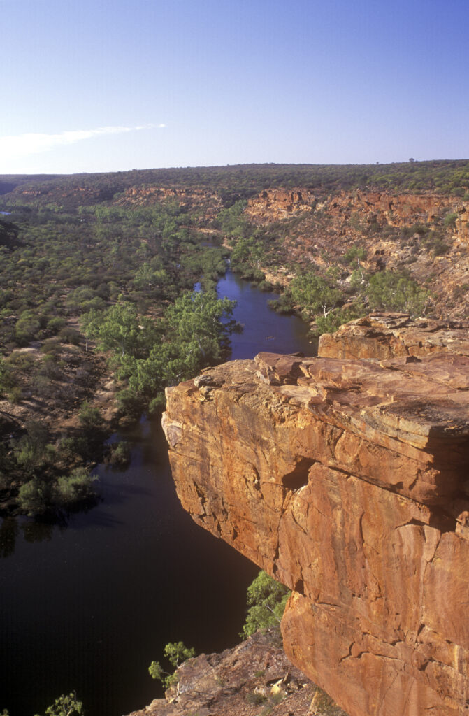 AUSTRALIA, Western Australia, Kalbarri National Park. The colourful landscape of the the park, viewed from the Hawkes Head lookout.
