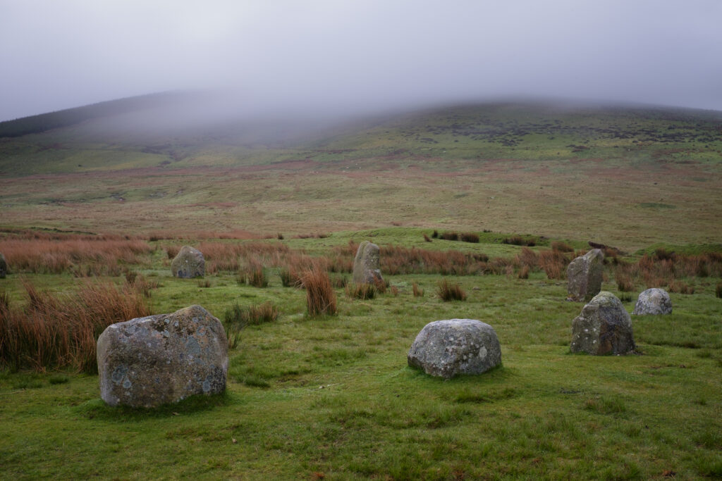 England, Cumbria, Blakeley Rise Stone Circle. Blakeley Rise (also known as Kinniside Stone Circle) located near Ennerdale Bridge in the Western Lake District.