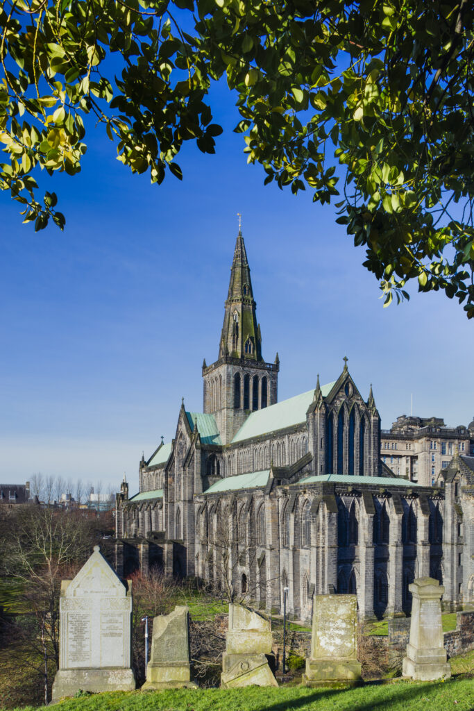 Scotland, Glasgow, Glasgow City. Glasgow Cathedral, also known as the High Kirk of Glasgow, St Kentigern's or St Mungo's Cathedral.