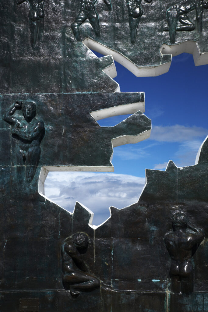 Argentina, Tierra Del Fuego, Ushuaia. Monument to the Isla Malvinas (Falkland Islands) and the Falklands War.
