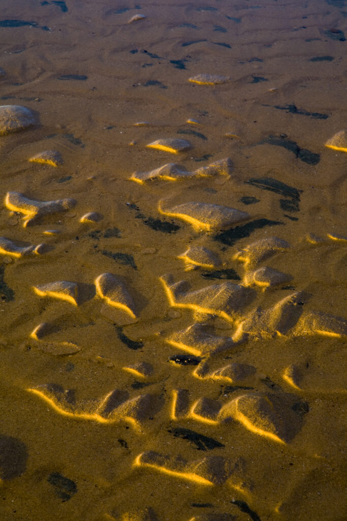 Australia, New South Wales, Royal National Park. Abstract view of sand on the coast at North Era, on the Royal National Park Coastal Track.