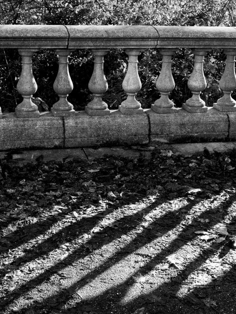 England, Tyne and Wear, Newcastle Upon Tyne. Stone pillars in Leazes Park, the oldest public park in Newcastle, opened in 1873.