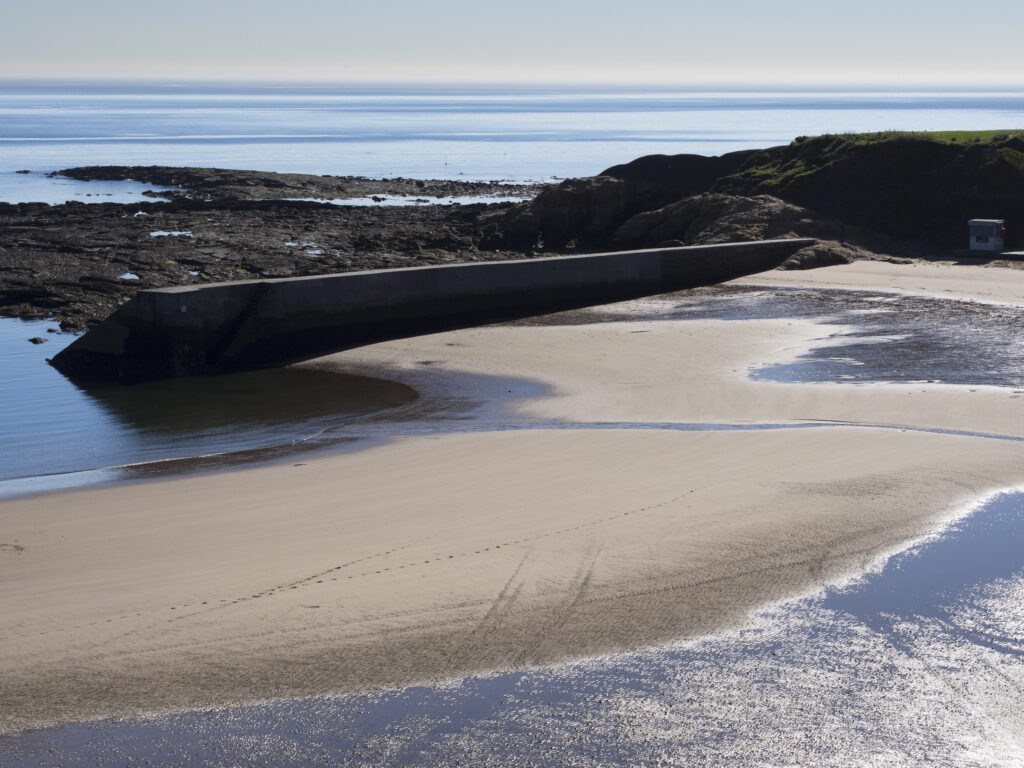 England, Tyne and Wear, Cullercoats. Cullercoats Bay, a popular coastal area on the North Tyneside Coast near Newcastle.