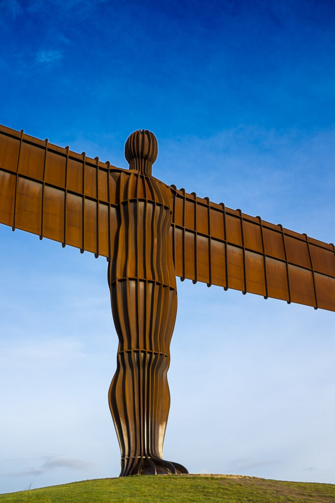 England, Tyne and Wear, Angel of the North. The Angel of the North statue near the cities of Gateshead and Newcastle Upon Tyne.