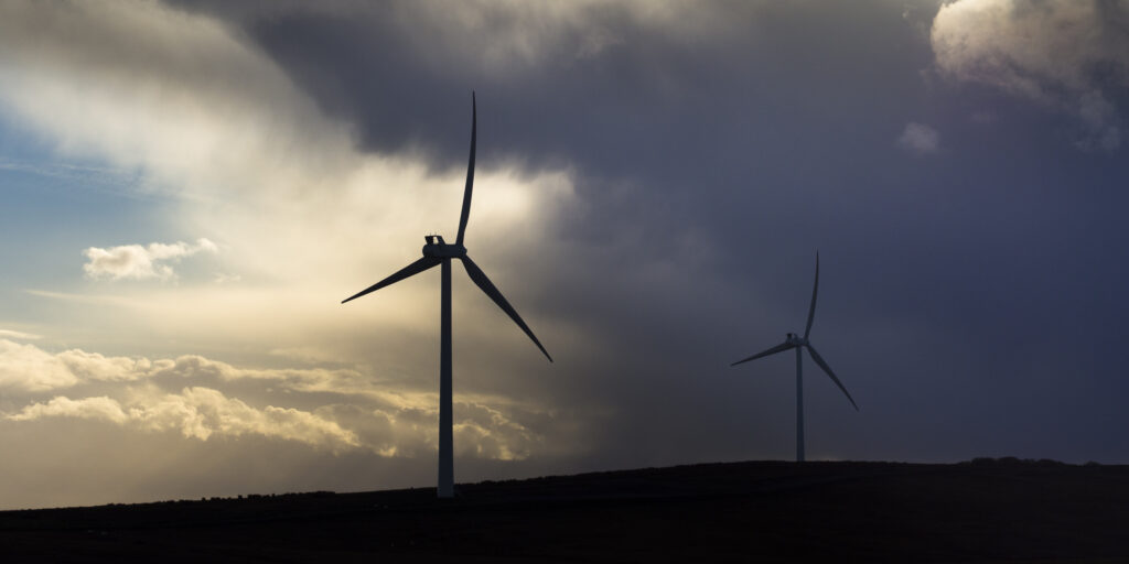 England, Northumberland, Green Rigg Wind Farm. Wind Turbines at Green Rigg, nr Ridsdale in Northumberland, UK.