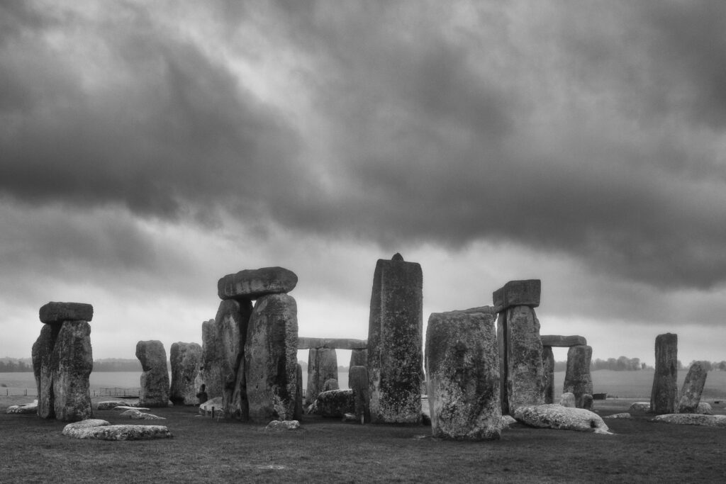 England, Wiltshire, Stonehenge & Avebury World Heritage Site (WHS). Stonehenge, one of the most famous prehsitoric stone cirlcless in the world, Stonehenge is the remains of a ring of standing stones set within earthworks.