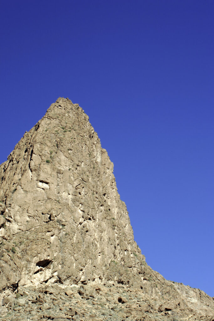 Morocco, Central Morocco, Todra Gorge. The impressive formations of the mountain peaks surrounding the Todra Gorge.