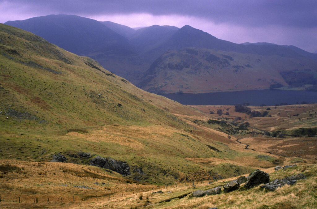ENGLAND, Cumbria, Lake District National Park. View looking towards Scale Knott and Crummock water