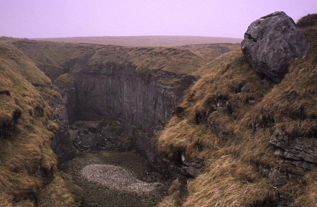 ENGLAND, Yorkshire, Yorkshire Dales National Park. A cave system found in the hills above horton in ribblesdale.
