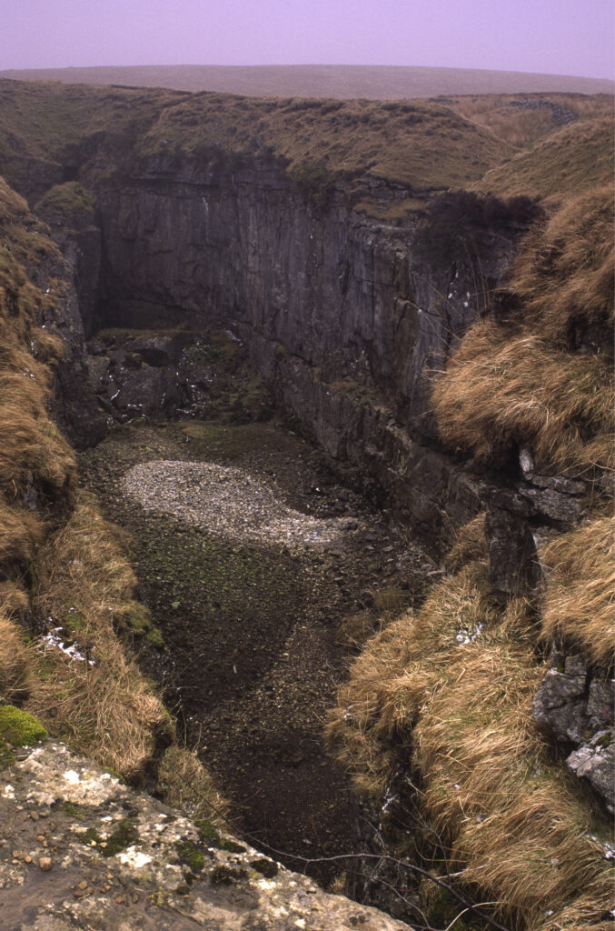 ENGLAND, Yorkshire, Yorkshire Dales National Park. A cave system found in the hills above horton in ribblesdale.