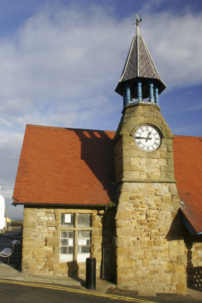 England, Tyne and Wear, Cullercoats. The local north tyneside landmark of the cullercoats clock