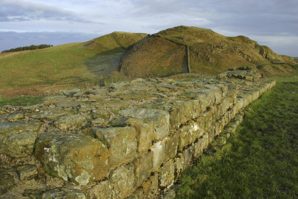 ENGLAND, Northumberland, Hadrians Wall. The world heritage site of Hadrians Wall near the town of Haltwhistle