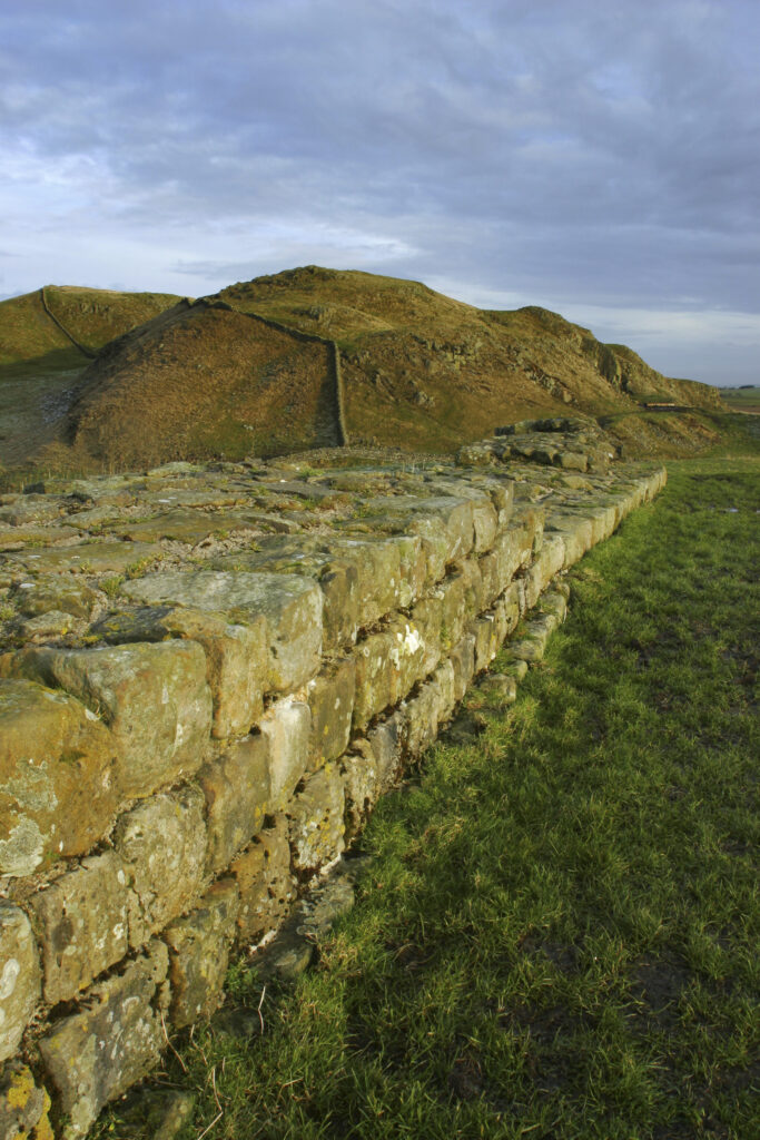 ENGLAND, Northumberland, Hadrians Wall. The world heritage site of Hadrians Wall near the town of Haltwhistle