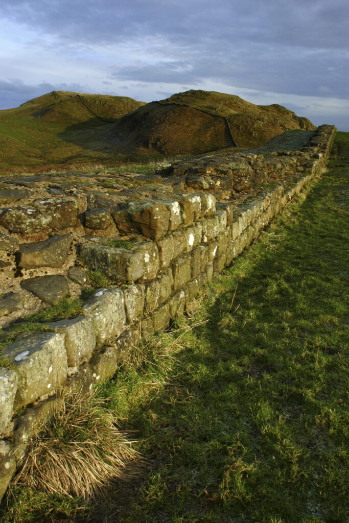 ENGLAND, Northumberland, Hadrians Wall. The world heritage site of Hadrians Wall near the town of Haltwhistle