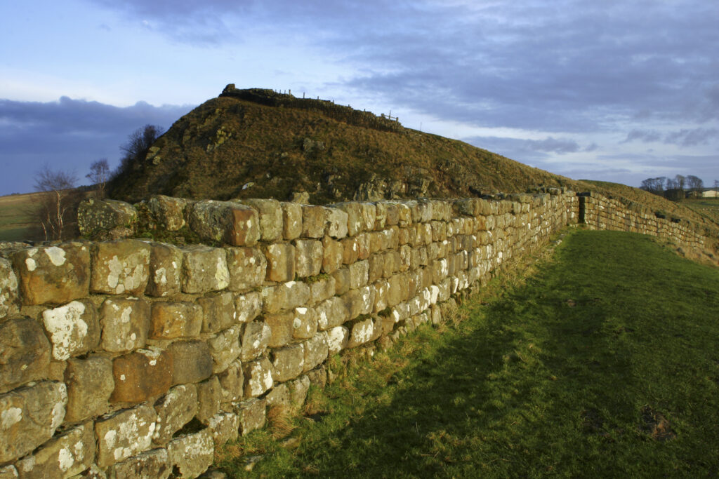ENGLAND, Northumberland, Hadrians Wall. The world heritage site of Hadrians Wall near the town of Haltwhistle