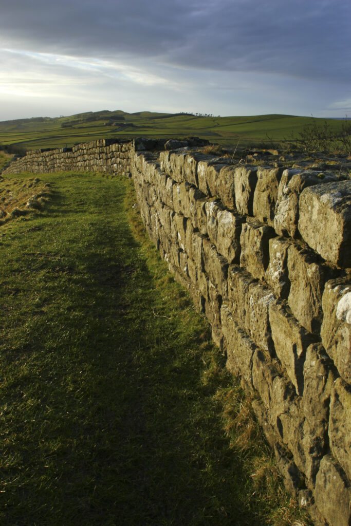 ENGLAND, Northumberland, Hadrians Wall. The world heritage site of Hadrians Wall near the town of Haltwhistle