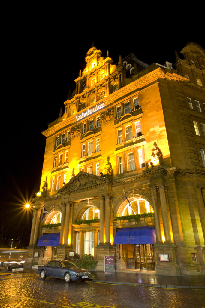 Scotland, Edinburgh, Edinburgh City. The Caledonian Hilton Hotel near Lothian Road.