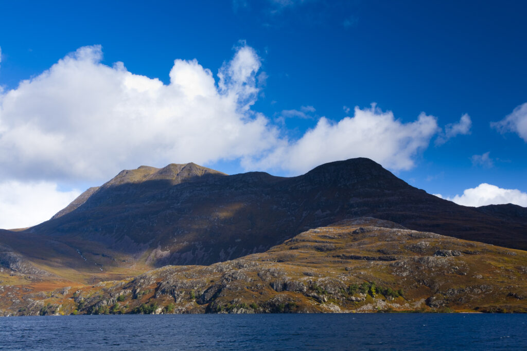 Scotland, Scottish Highlands, Beinn Eighe NNR. Slioch, a mountain alongside Loch Maree in the Beinn Eighe National Nature Reserve which was Britain's first National Nature Reserve.