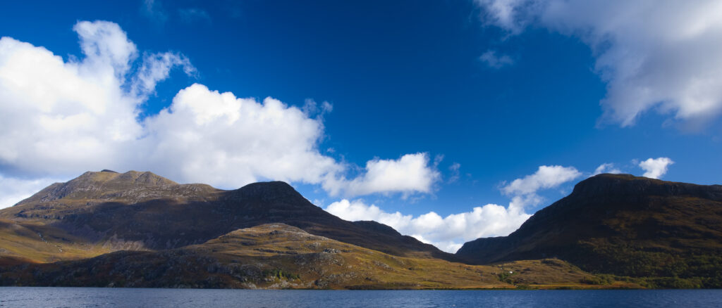Scotland, Scottish Highlands, Beinn Eighe NNR. Slioch, a mountain alongside Loch Maree in the Beinn Eighe National Nature Reserve which was Britain's first National Nature Reserve.