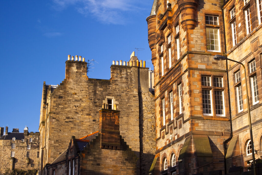 Scotland, Edinburgh, Castle Hill. Castle Hill School, opened in