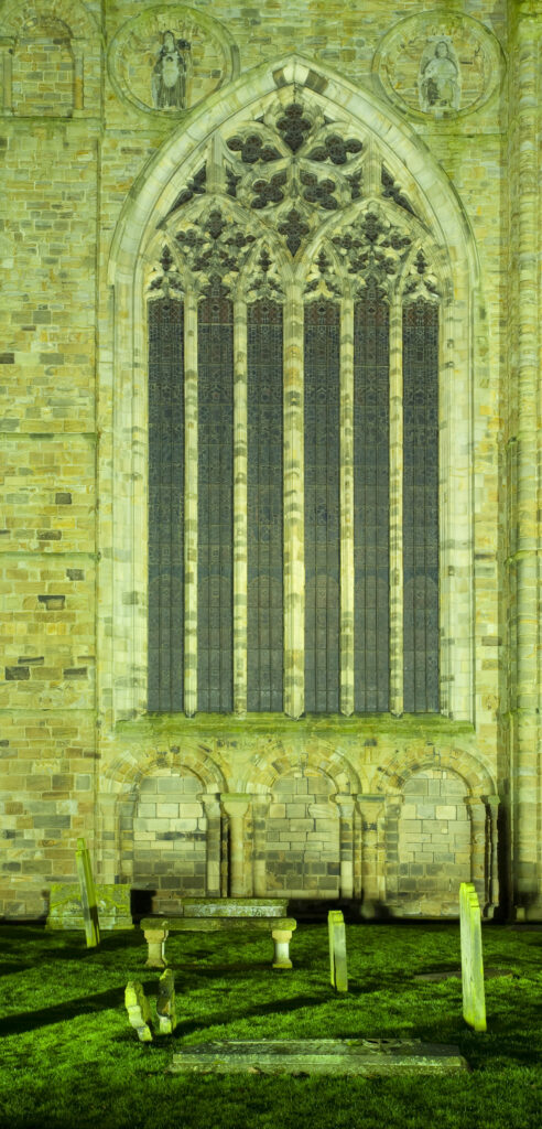 England, County Durham, Durham City. Memorial Gravestone within the grounds of Durham Cathedral.