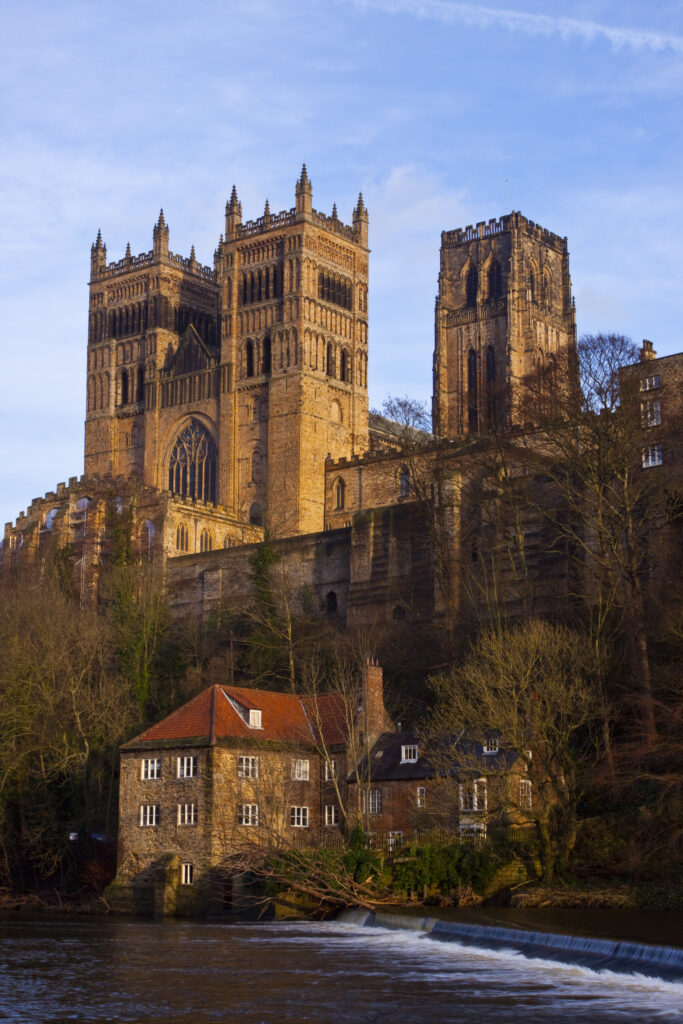 England, County Durham, Durham City. Fulling Mill,on the banks of the River Wear,below Durham Cathedral.