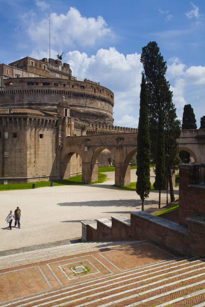 Italy, Lazio, Rome. Castel Sant'Angelo (also known as 'The Mausoleum of Hadrian')